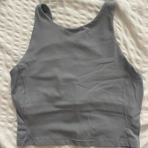 Lululemon Align tank high neck silver blue 6